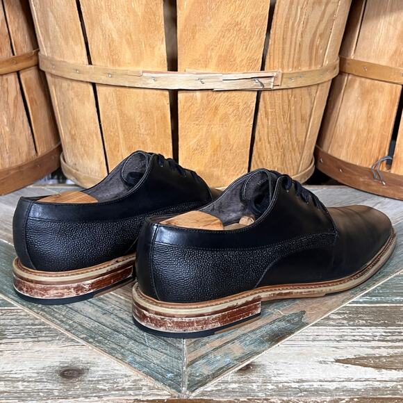 Aston Grey Adayde Black Leather Almond Toe Casual Oxford Dress Shoes Mens Size 9 Aston Grey Adayde Black Leather Almond Toe Casual Oxford Dress Shoes Mens Size 9